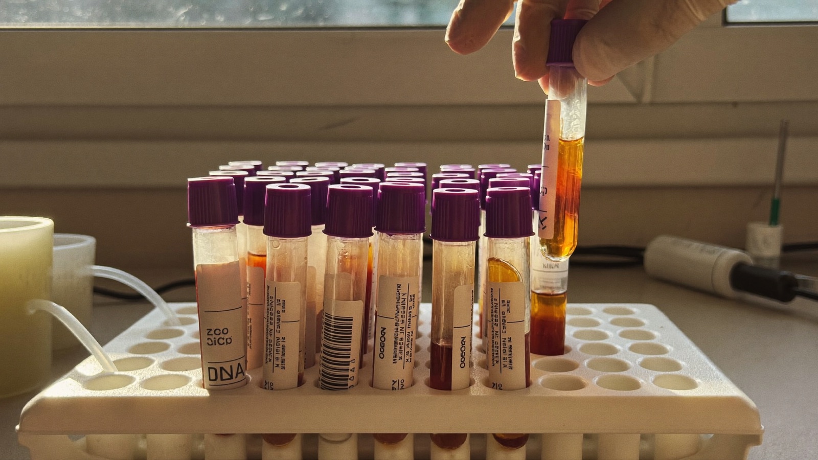 Tubos de coleta de sangue para hemograma